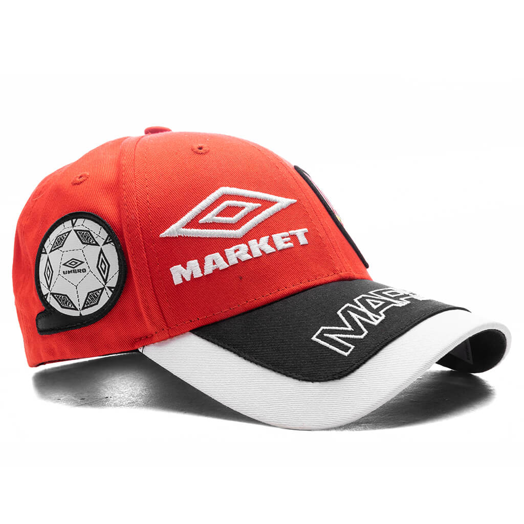 Umbro x Market Structure Adjustable Hat - Vermillion - Image 2