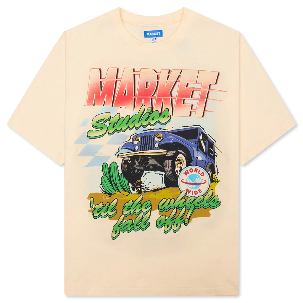 Wheels Off T-Shirt - Butter Cream