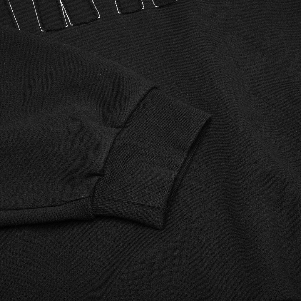 Cut & Sew Logo Sweatshirt - Black - Image 4