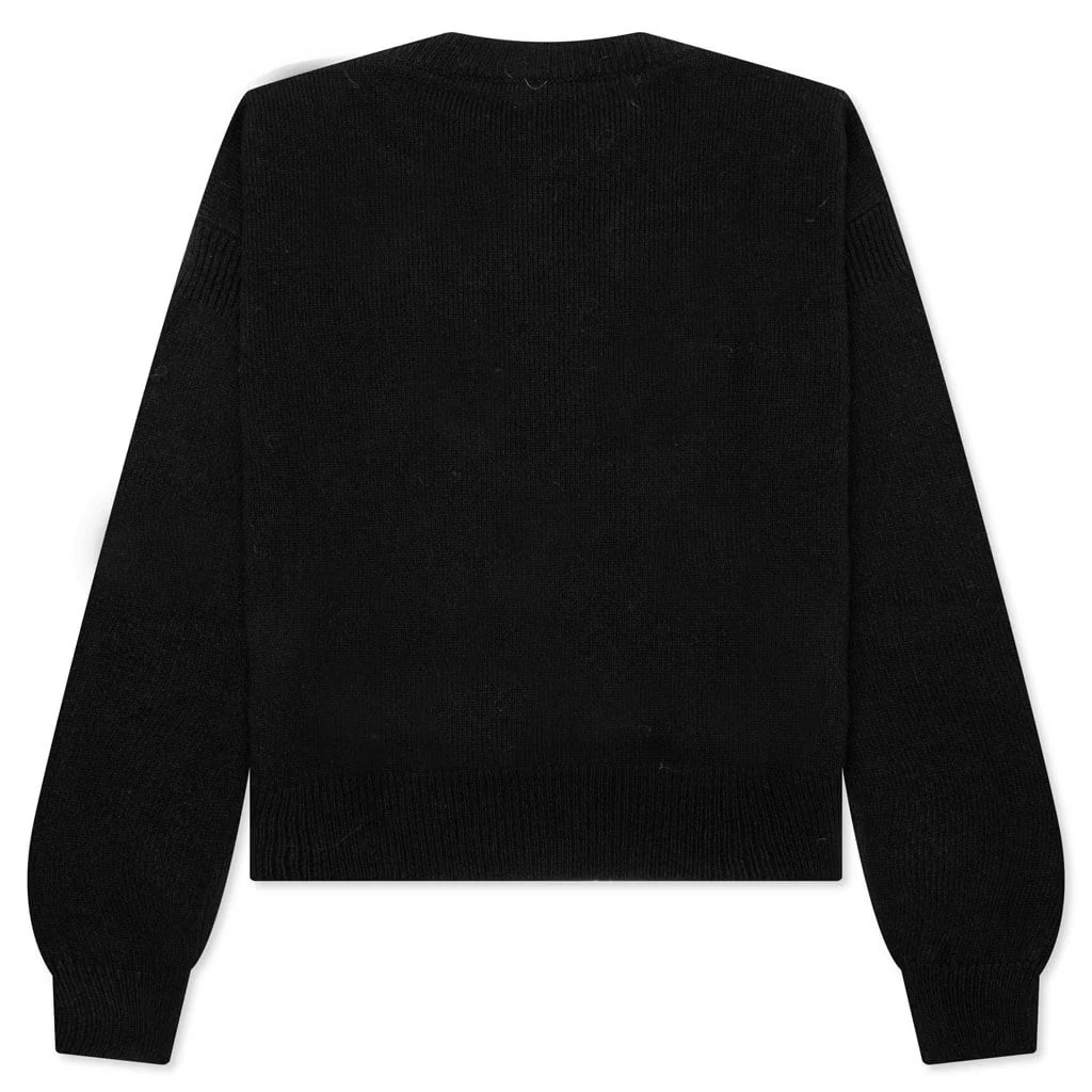 Roundneck Sweater - Black - Image 2