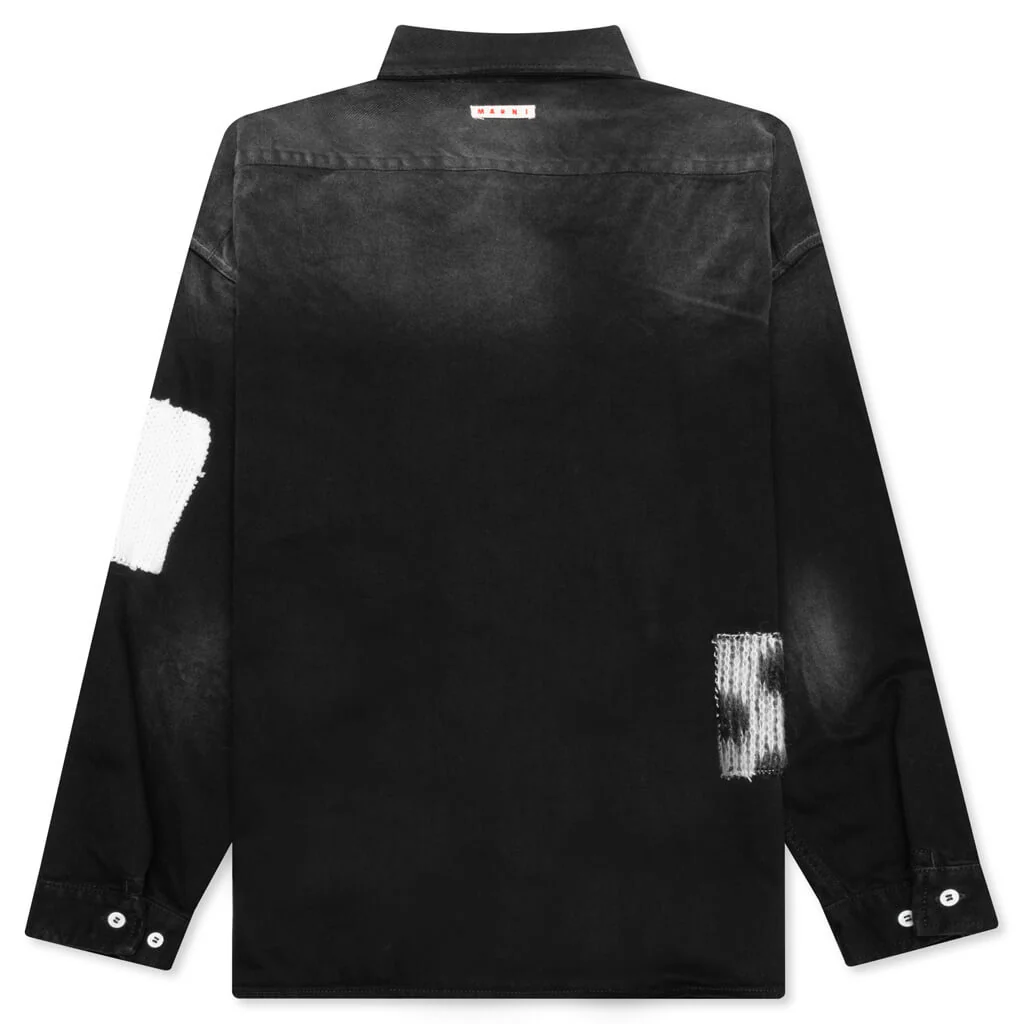 Patchwork Shirt - Black - Image 2