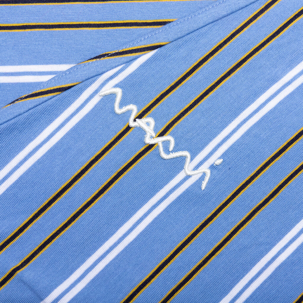Striped Long Sleeve T-Shirt - Periwinkle - Image 4