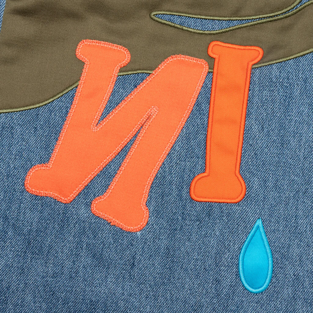 Marni x No Vacancy Inn Blue Chambray 5 Pocket Pants - Iris Blue - Image 4