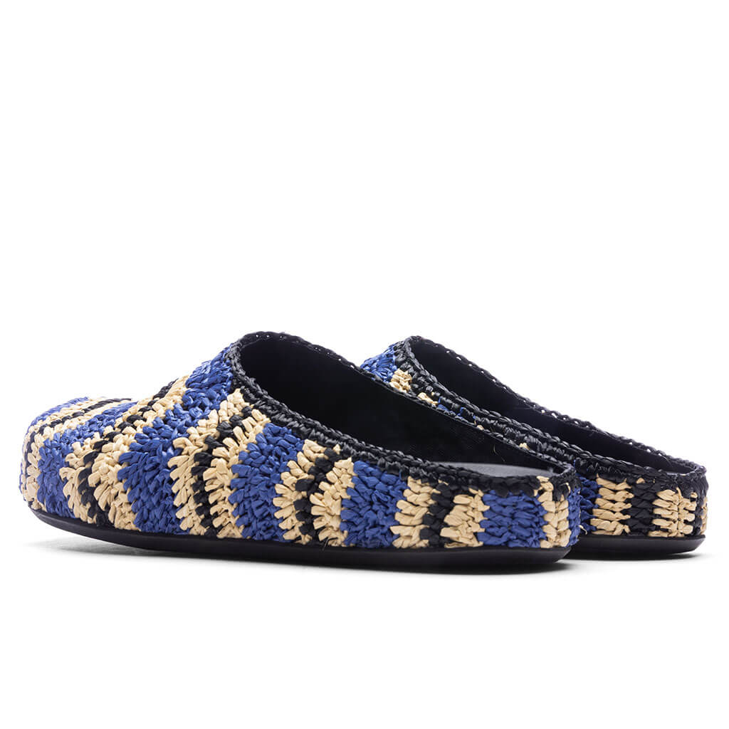 Marni x No Vacancy Inn Fussbett Sabot - Vivid Blue/Natural - Image 3
