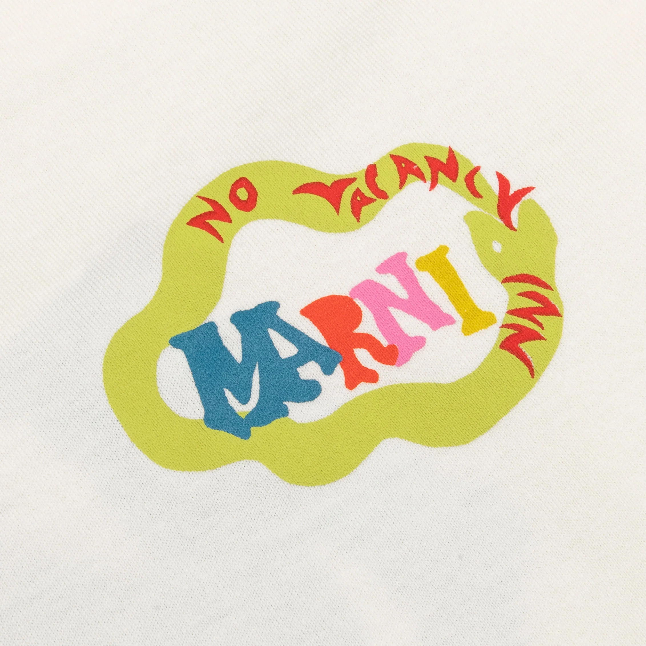 Marni x No Vacancy Inn Snake Logo T-Shirt - Limestone - Image 3