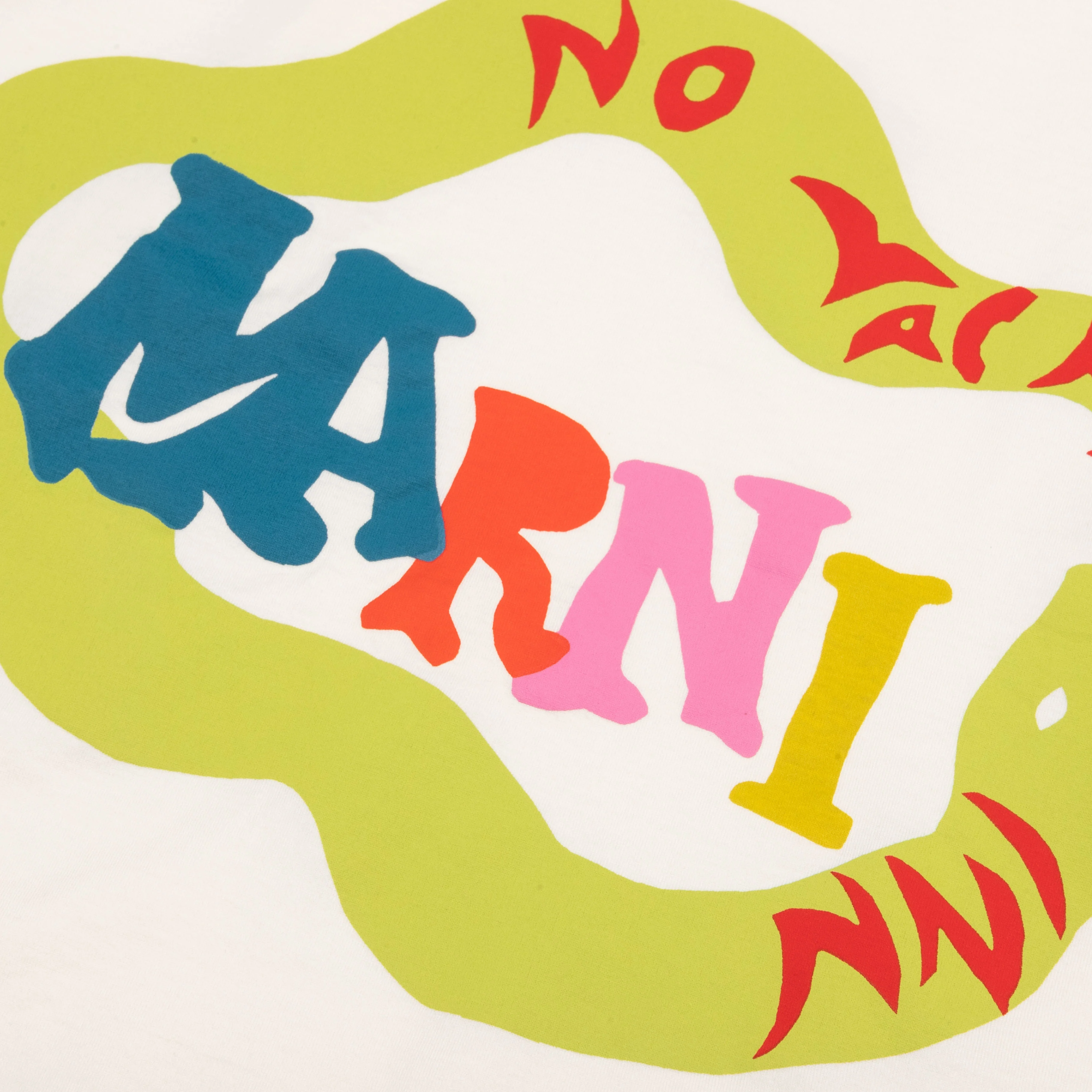 Marni x No Vacancy Inn Snake Logo T-Shirt - Limestone - Image 4