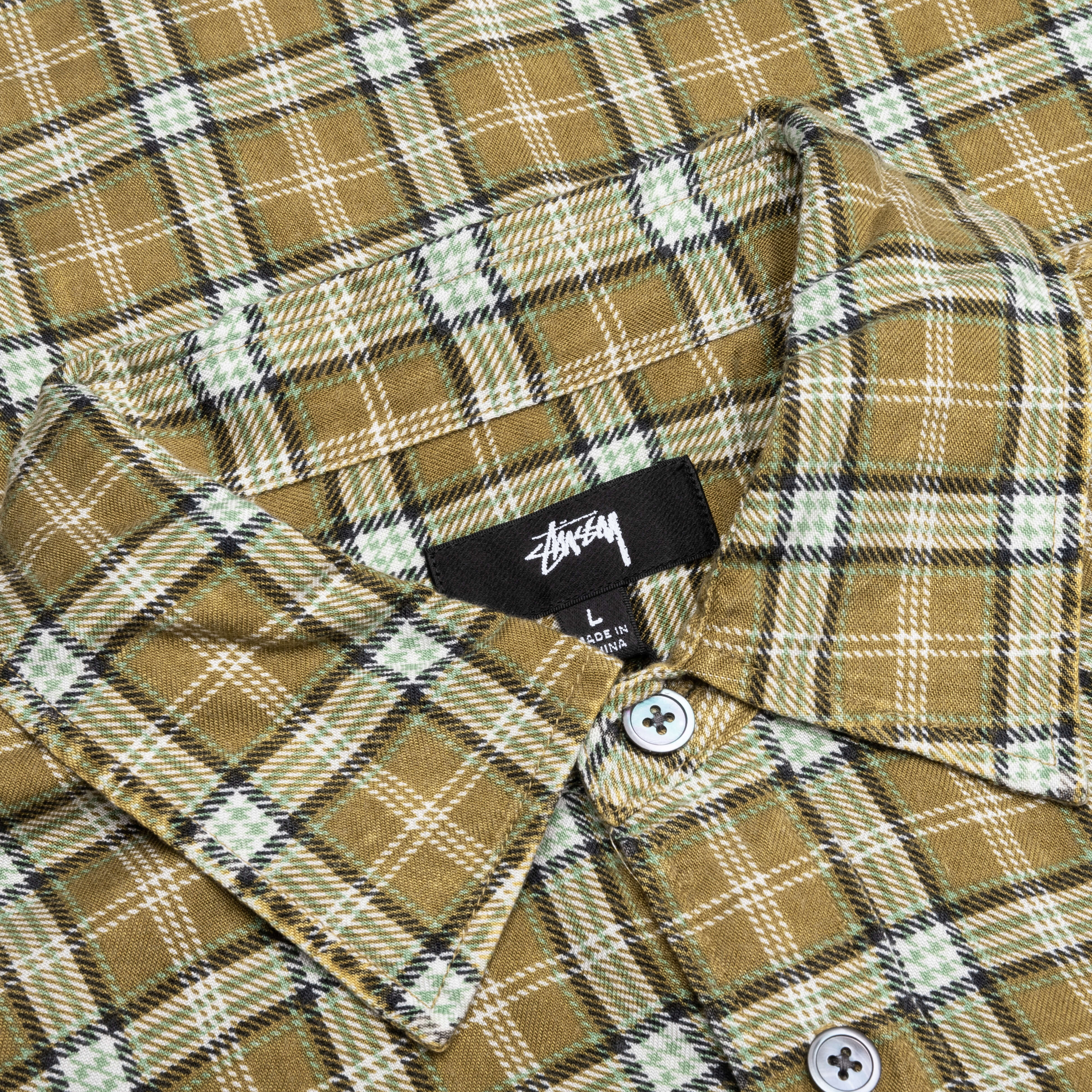Matthew Plaid Shirt - Gold - Image 3