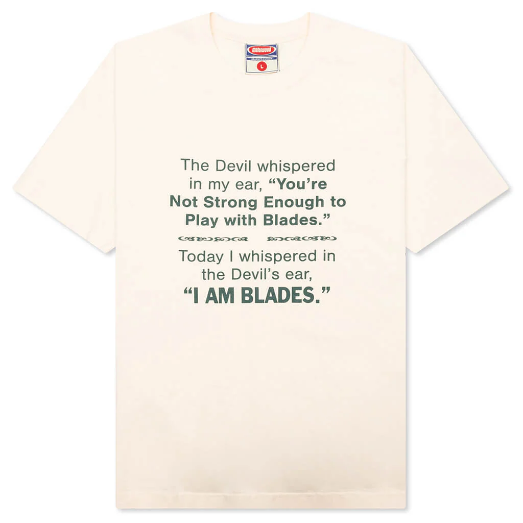 Devil Whispered T-Shirt - Bone