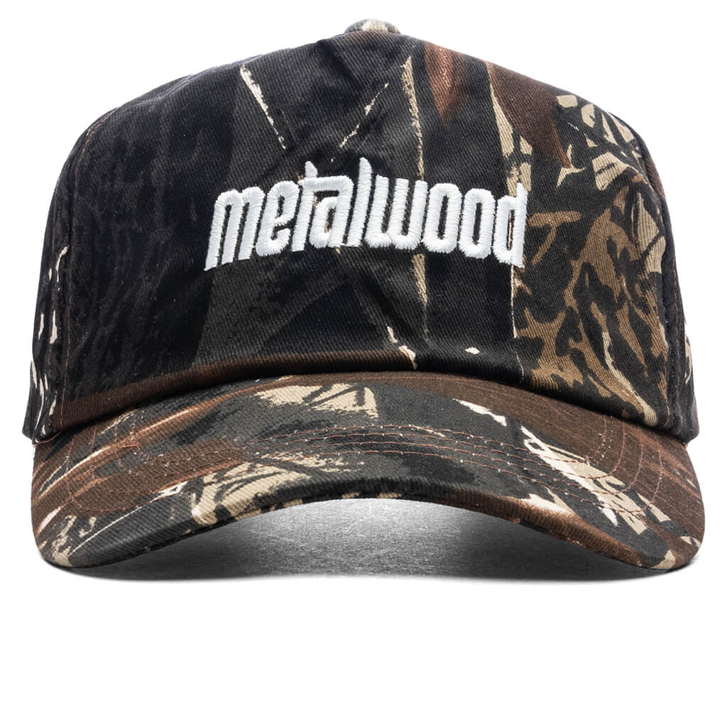 Metal Logo 5-Panel Hat - Real Leaf Camo