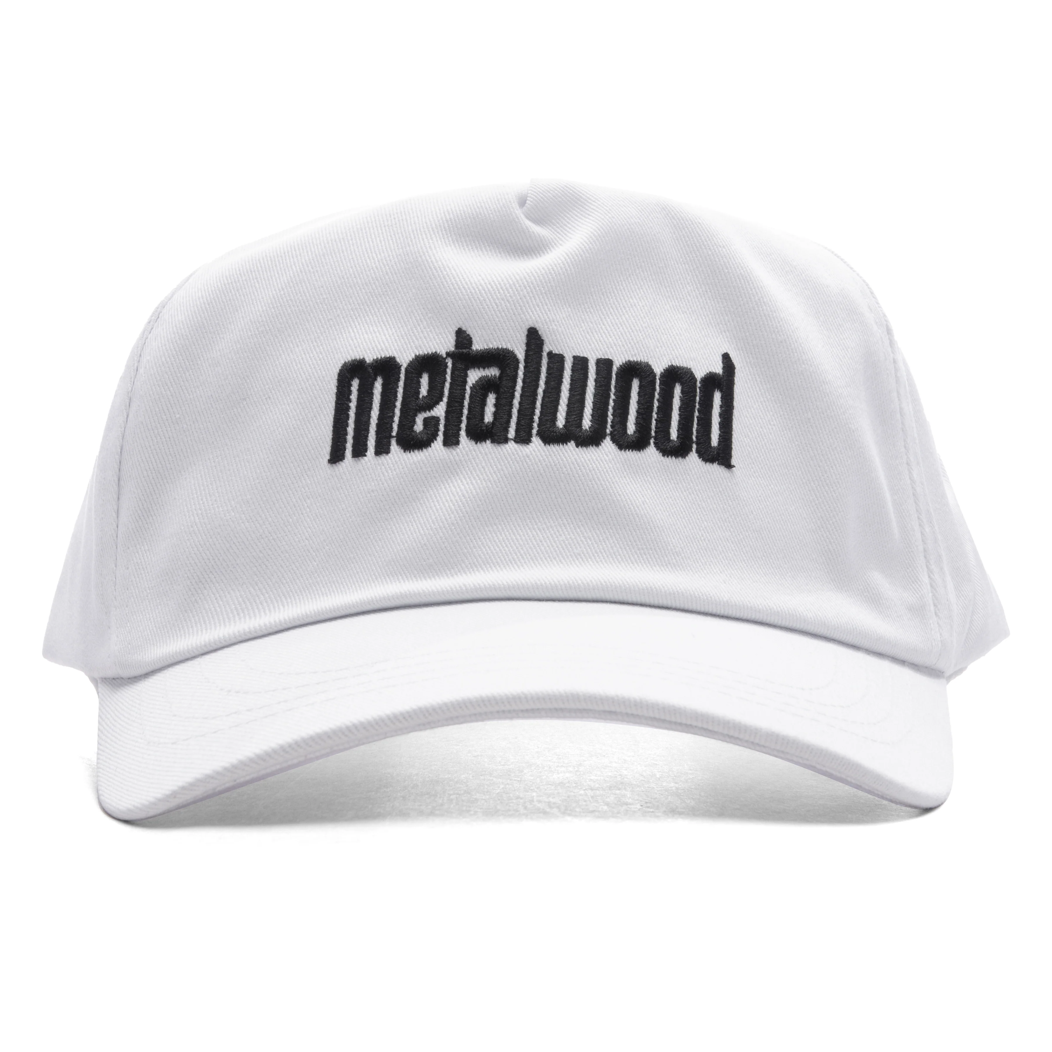 Metal Logo 5-Panel Hat - White