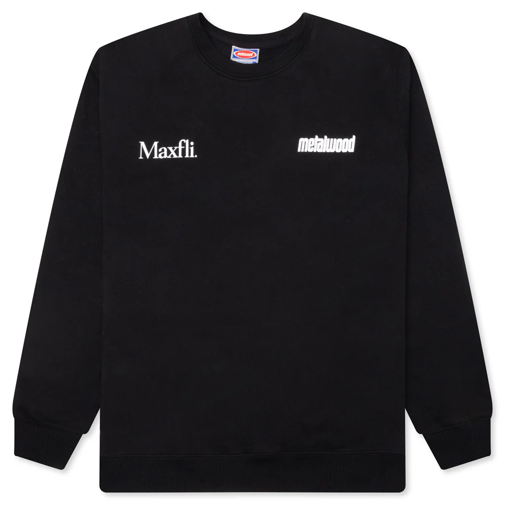 Metalwood x Maxfli Aussie Blade Crewneck Sweatshirt - Black