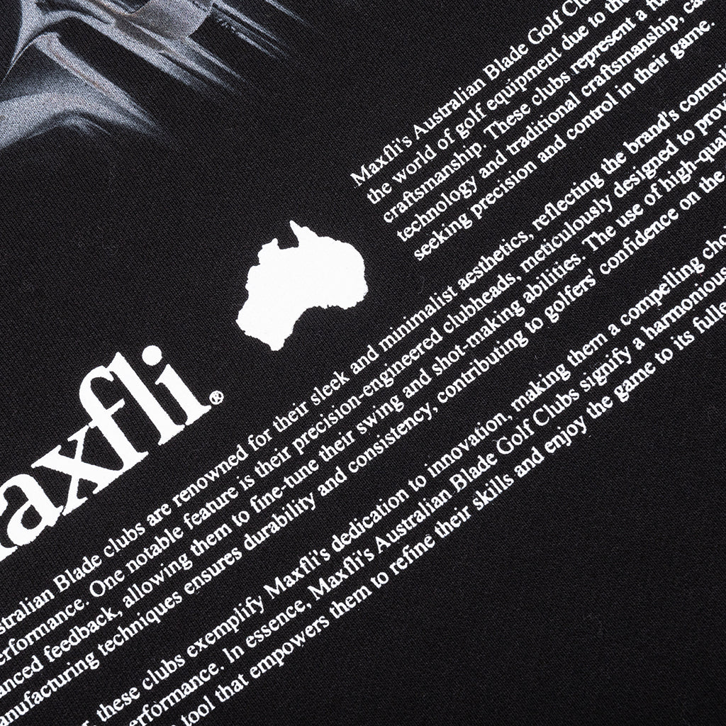 Metalwood x Maxfli Aussie Blade Crewneck Sweatshirt - Black - Image 5