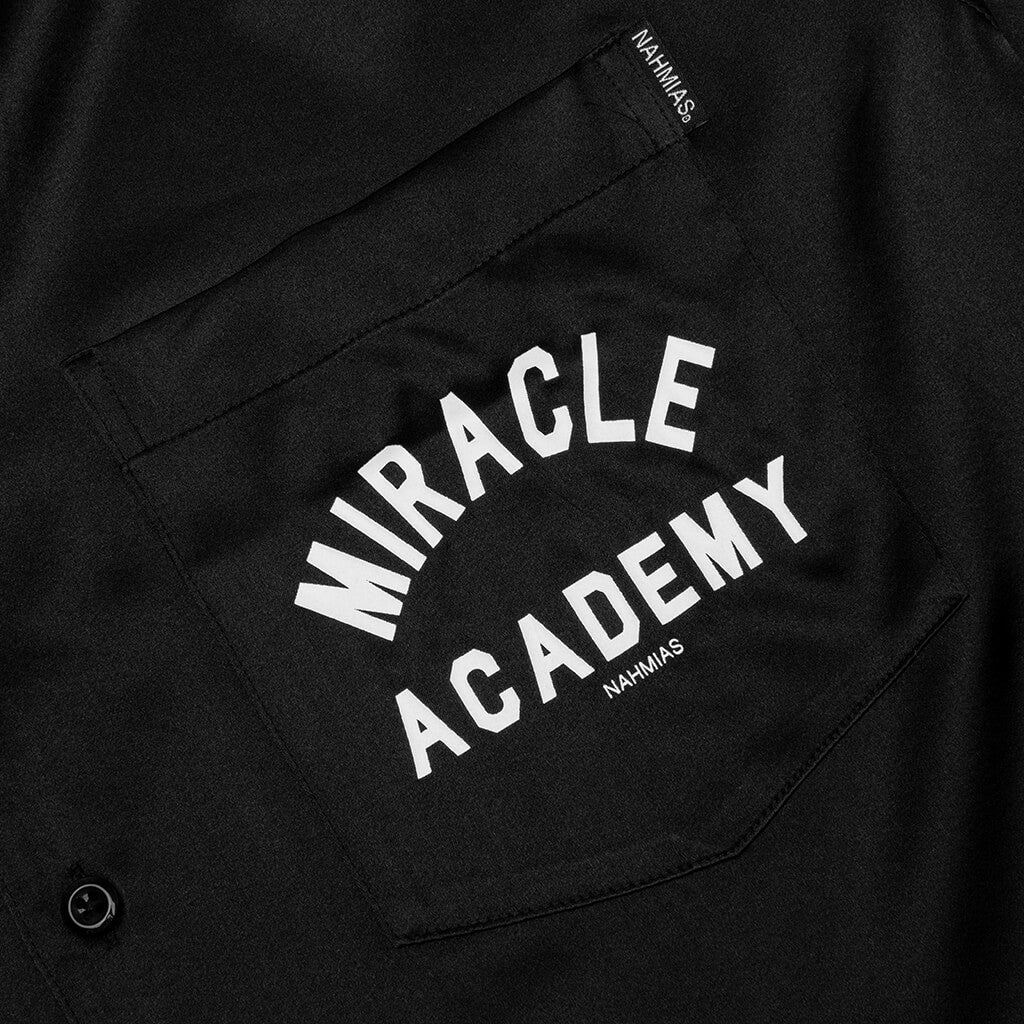 Miracle Academy S/S Silk Shirt - Black - Image 4
