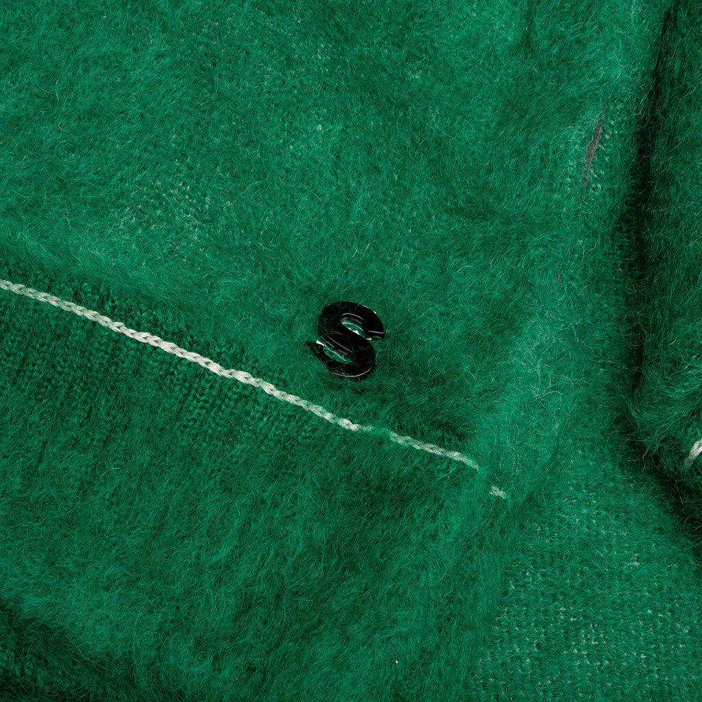 Mohair Knit Pullover - Green - Image 3