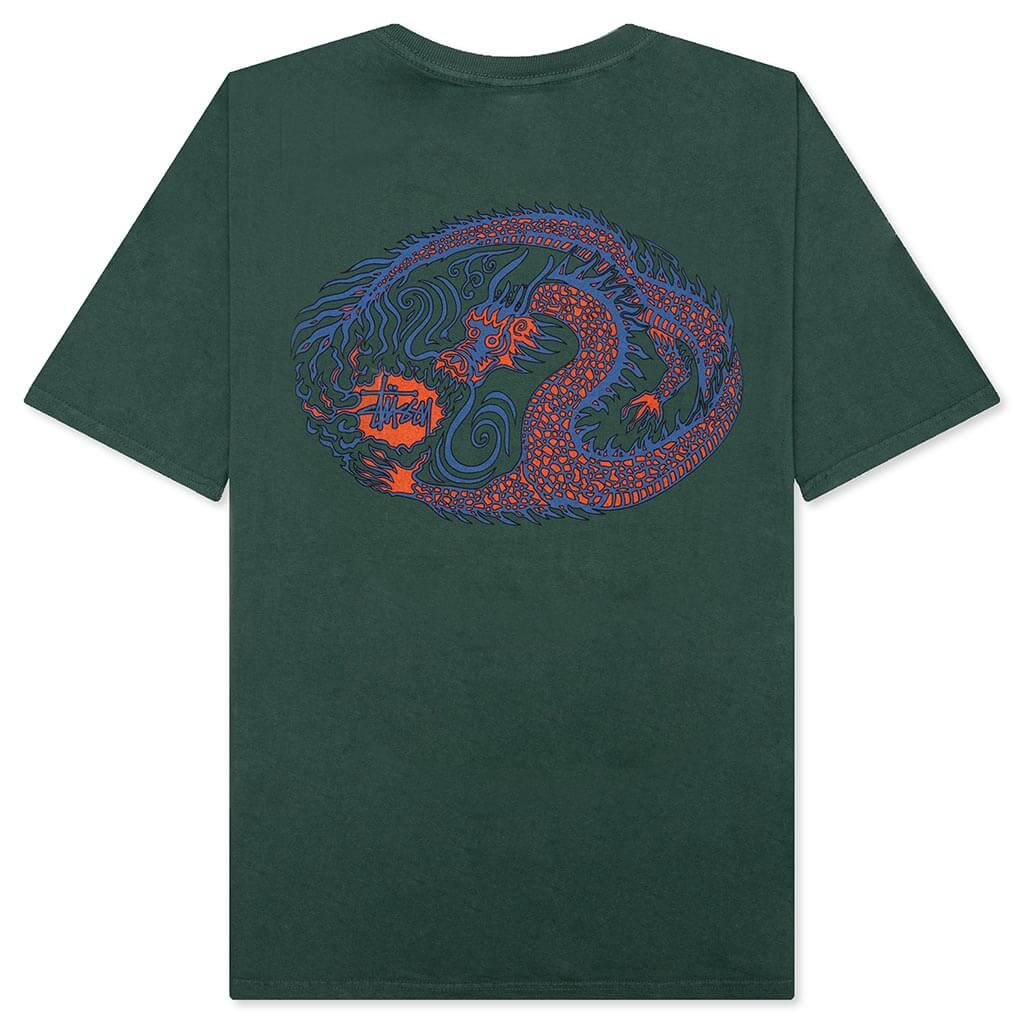Mosaic Dragon Pigment Dyed Tee - Forest - Image 2