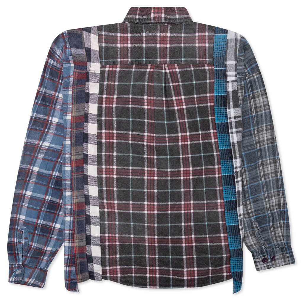 Flannel Shirt 7 Cuts Wide Reflection Shirt - Assorted - Image 2