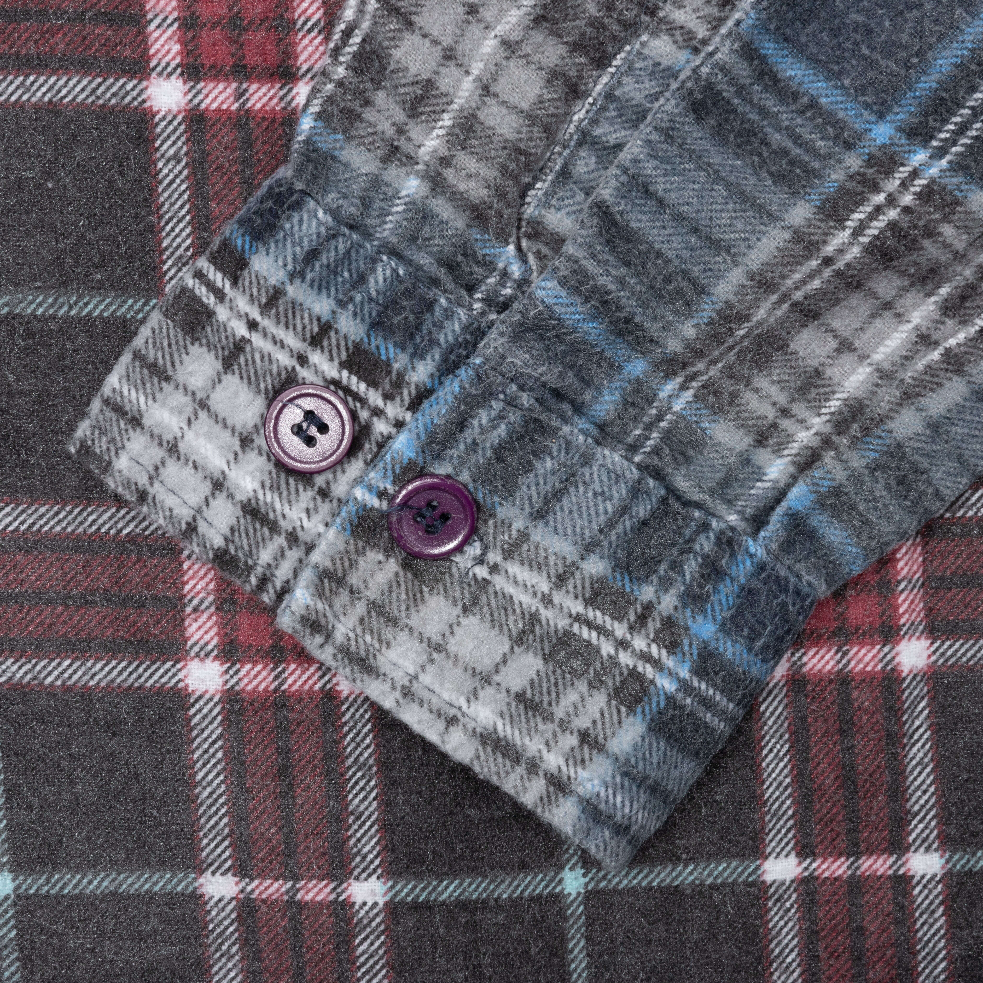 Flannel Shirt 7 Cuts Wide Reflection Shirt - Assorted - Image 4