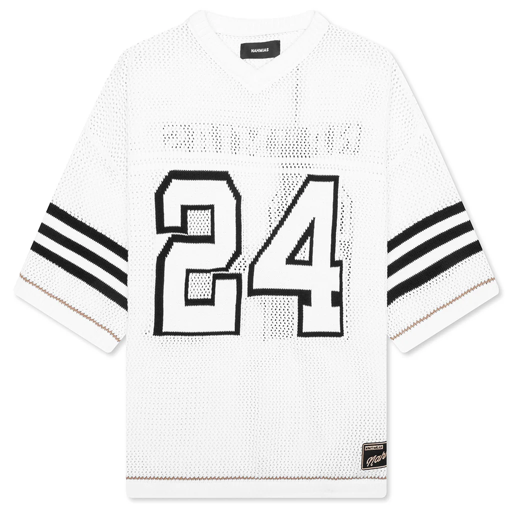 Knit 24 Football Shirt - White