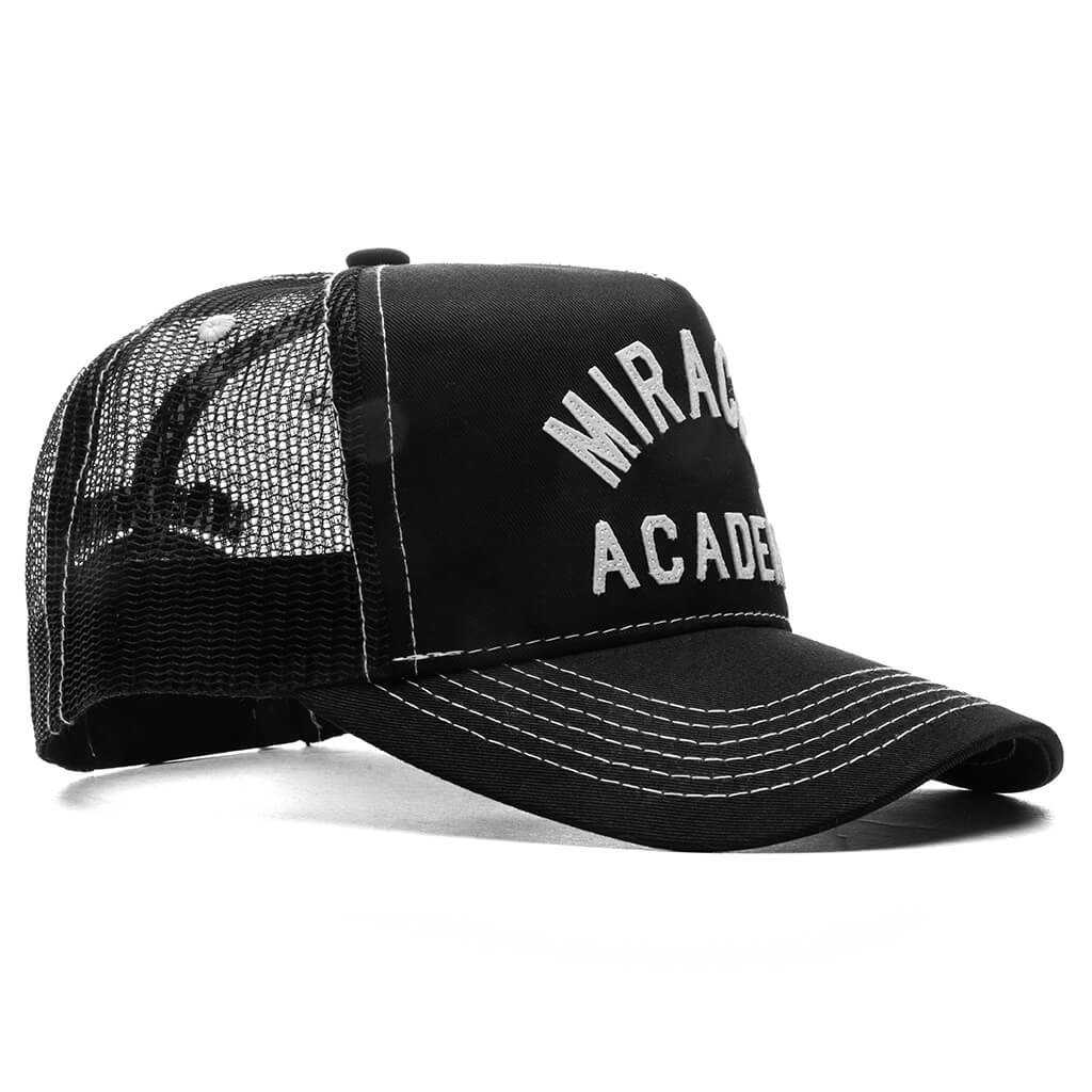 Miracle Academy Contrast Trucker Hat - Black/White - Image 3