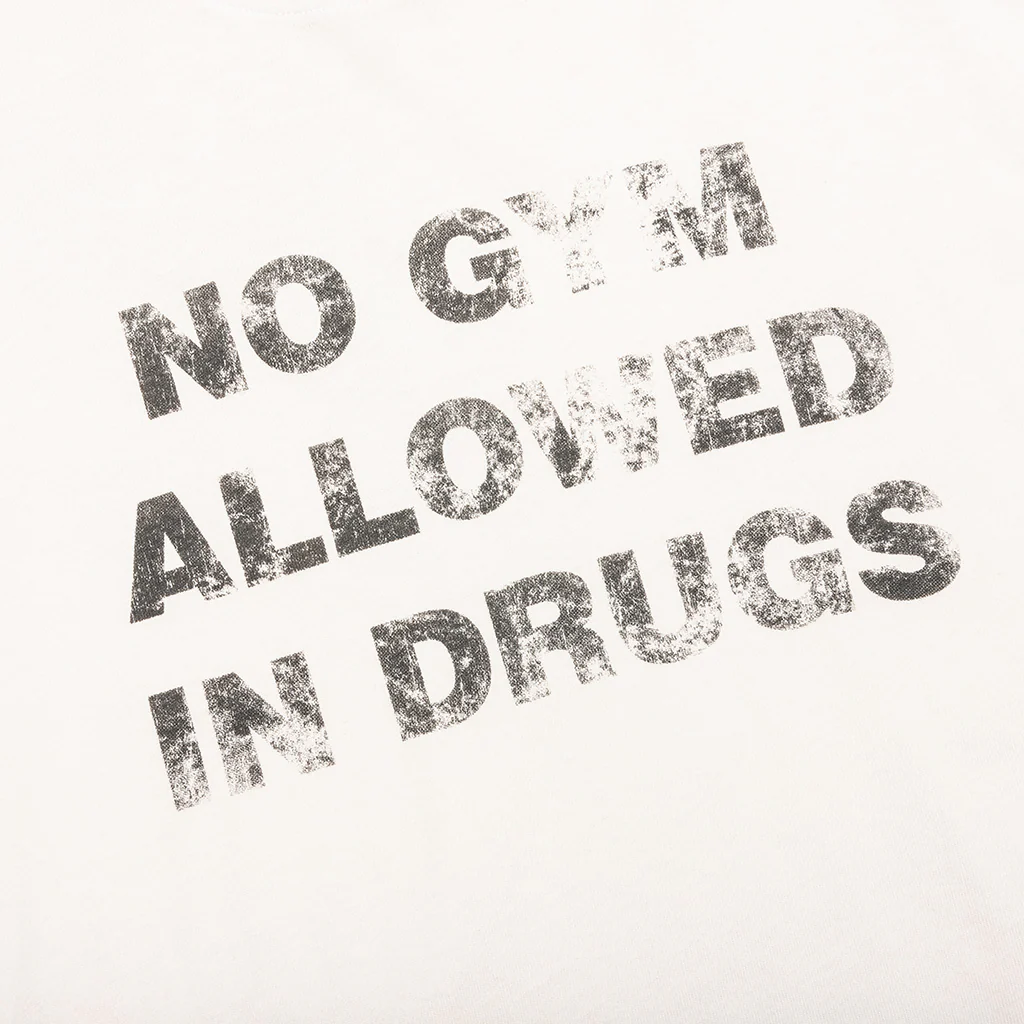 No Gym Allowed Boxy T-Shirt - Egg White - Image 4