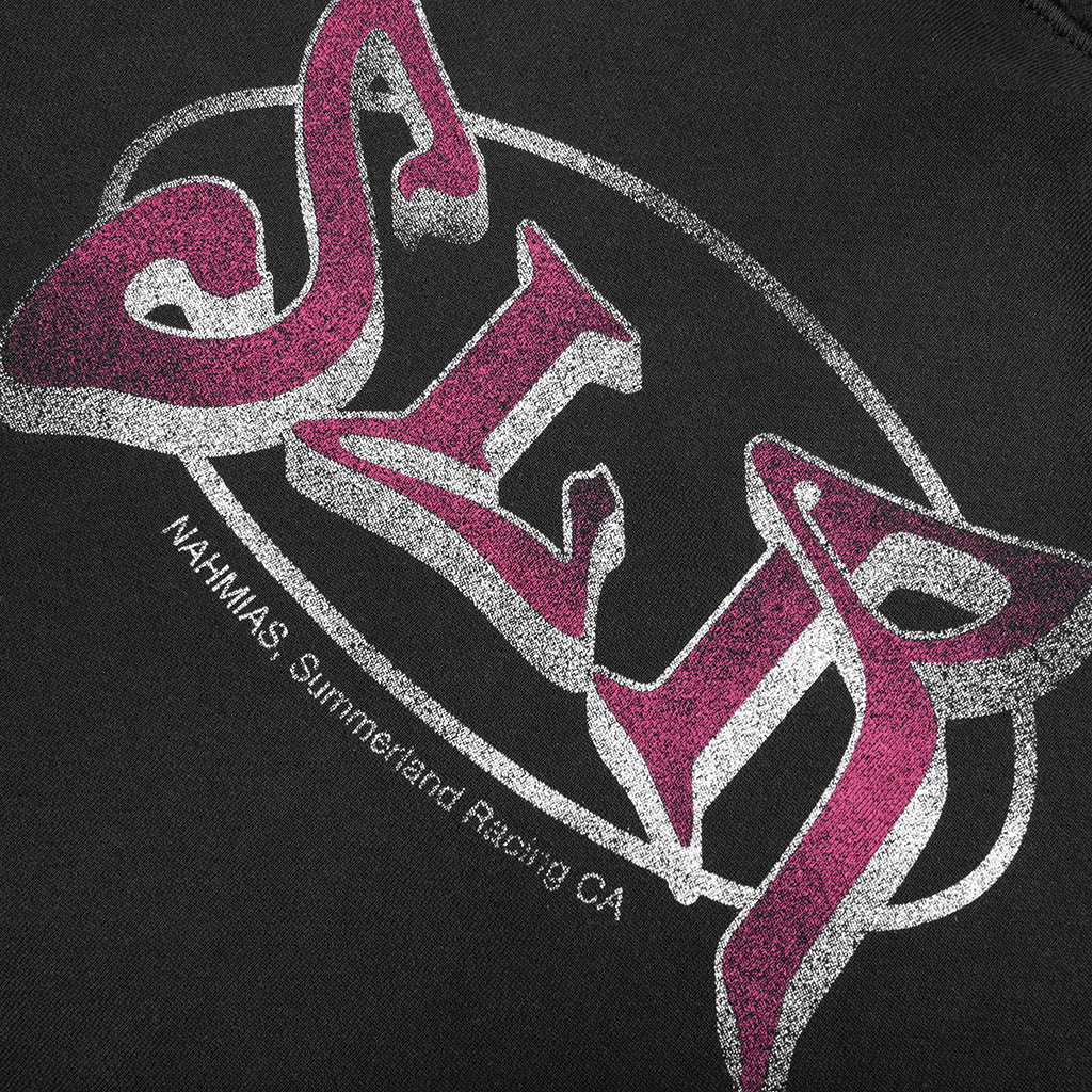 Summerland Racing Crystal Hoodie - Aged Black - Image 3