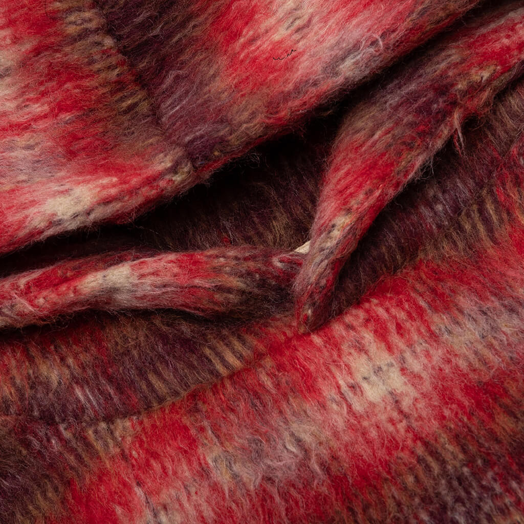 Nameless Poncho Hoodie - Red - Image 3