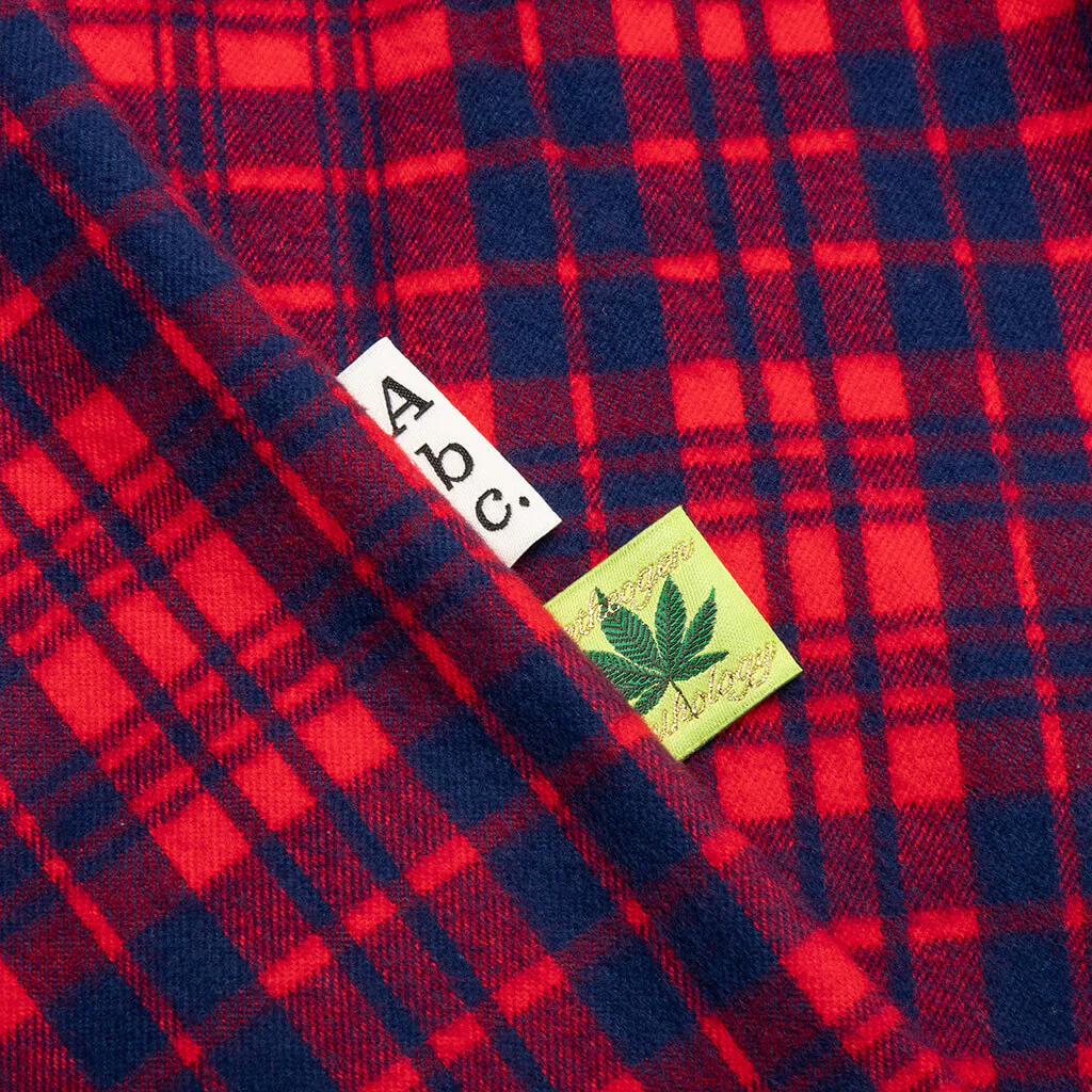 NARC Flannel Shirt - Red Plaid - Image 6