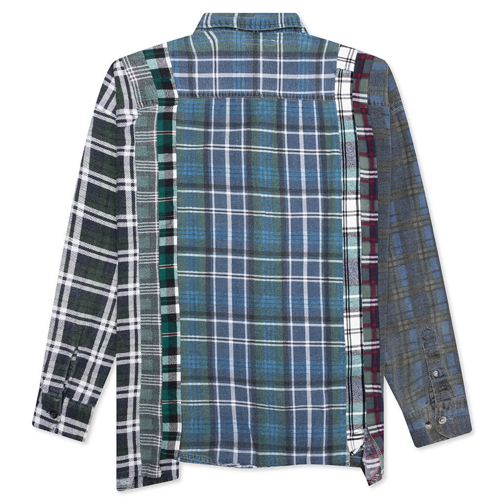 7 Cuts Wide Flannel Shirt - Assorted - Image 2