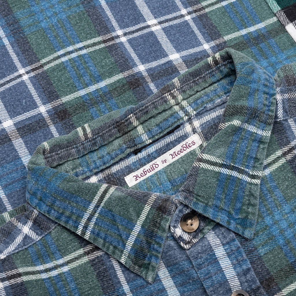 7 Cuts Wide Flannel Shirt - Assorted - Image 3