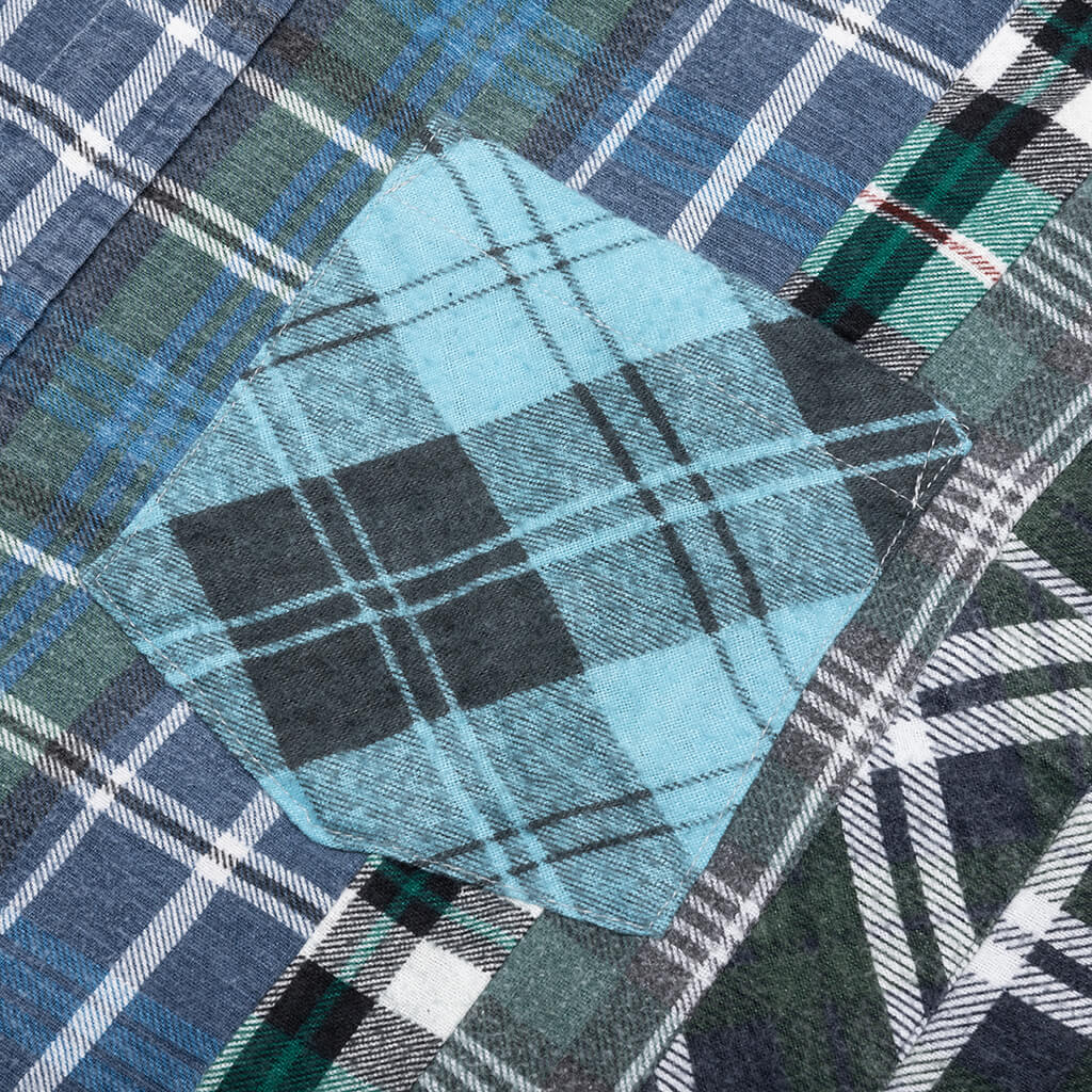 7 Cuts Wide Flannel Shirt - Assorted - Image 4