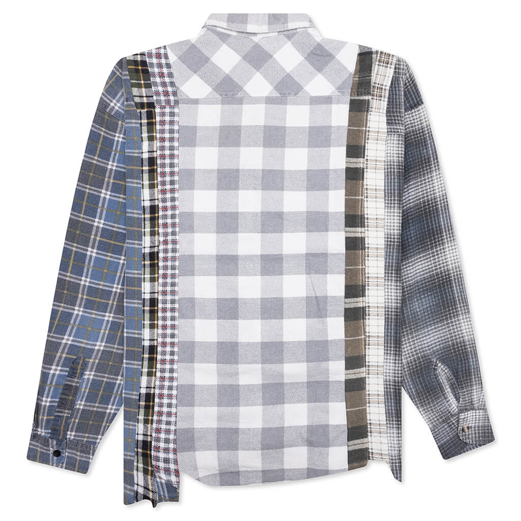 7 Cuts Wide Flannel Shirt - Assorted - Image 2