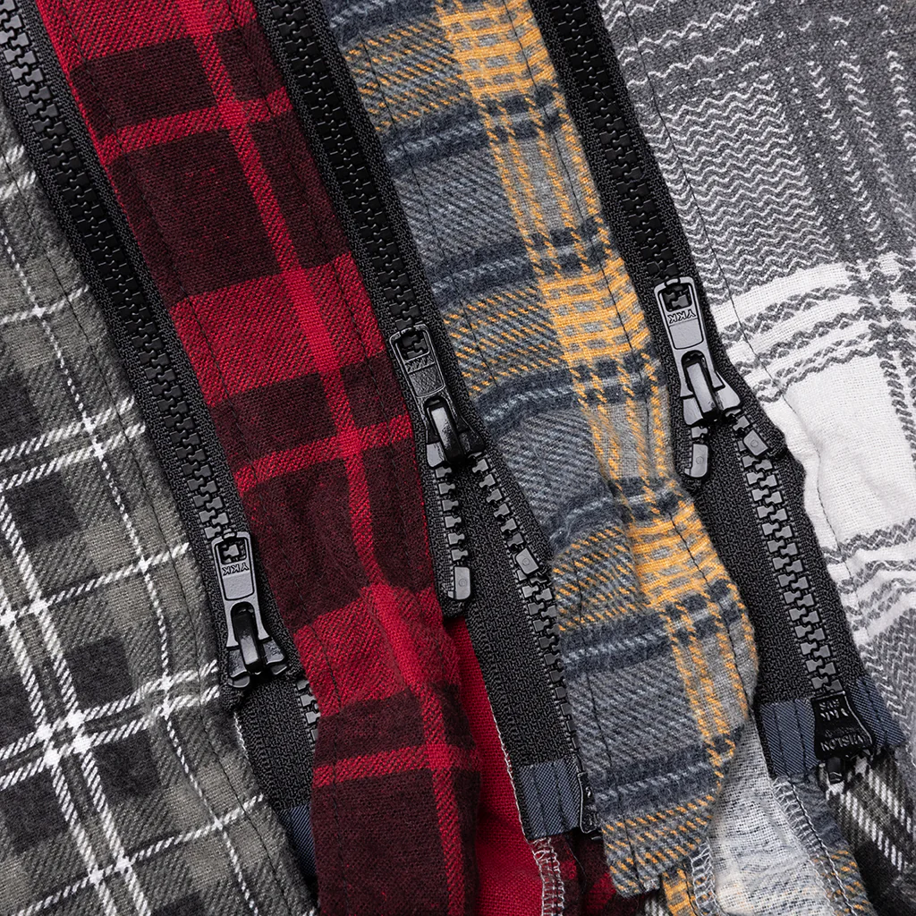 7 Cuts Zipped Wide Shirt - Assorted - Image 4