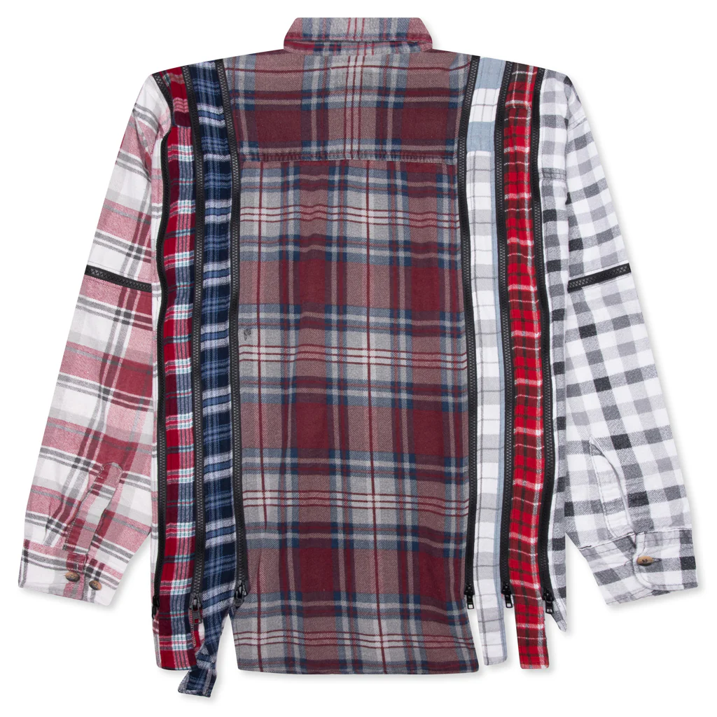 7 Cuts Zipped Wide Shirt - Assorted - Image 2