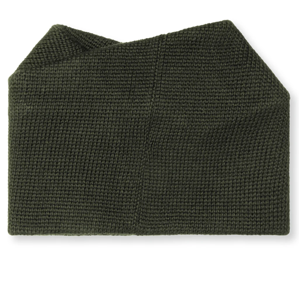 Merino Wool Neck Warmer - Olive - Image 3