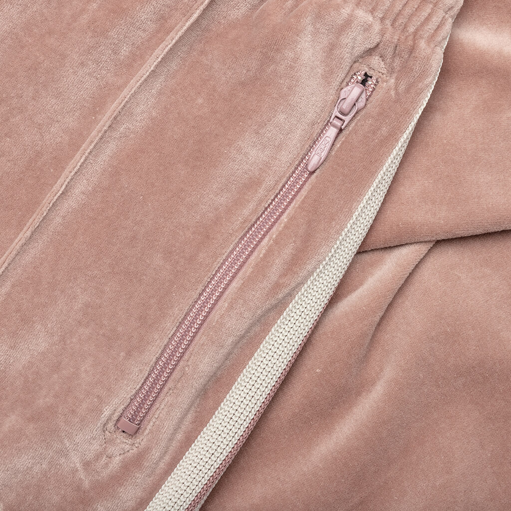 Narrow Track Pant C/PE Velour - Old Rose - Image 5