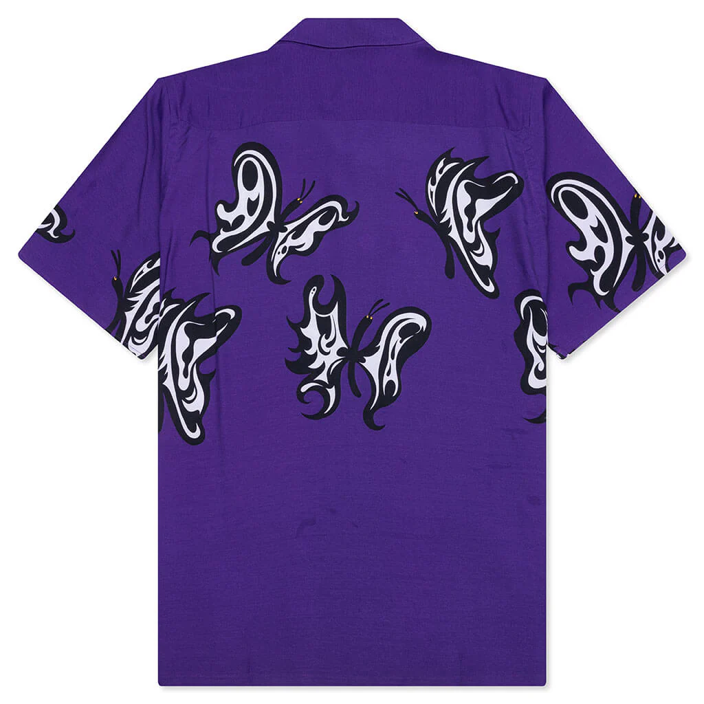 Needles x Kae Tanaka Kt Papillon S/S One-Up Shirt - Purple - Image 2