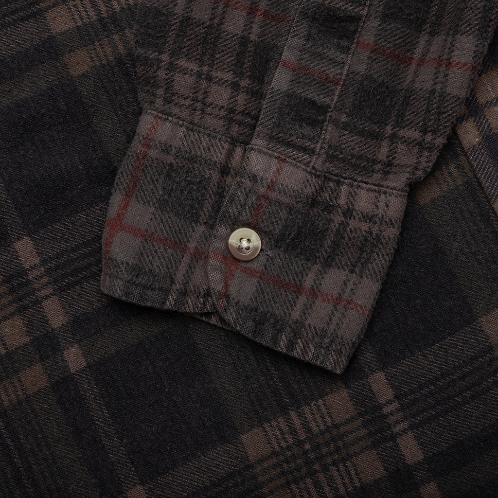 Over Dye 7 Cuts Shirt - Brown - Image 5
