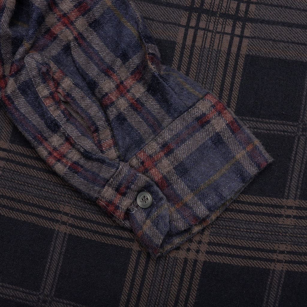 Over Dye 7 Cuts Wide Shirt - Brown - Image 5