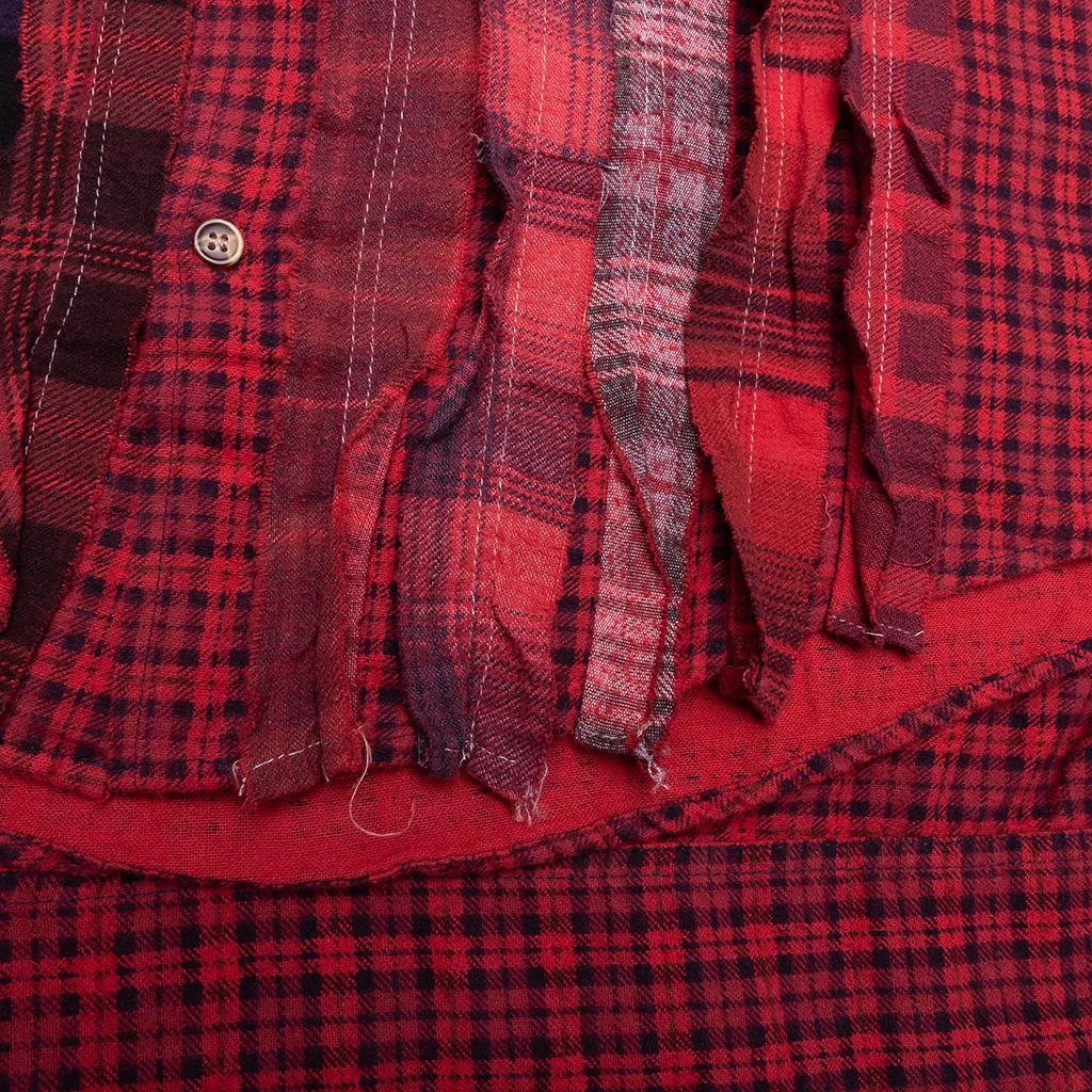Ribbon Over Dye Flannel Shirt - Assorted - Image 4