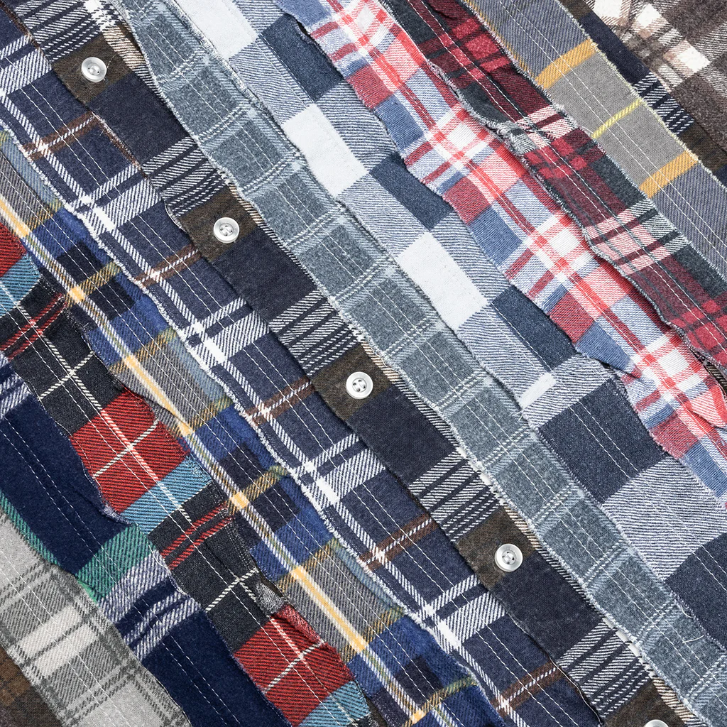 Ribbon Wide Flannel Shirt - Assorted - Image 5