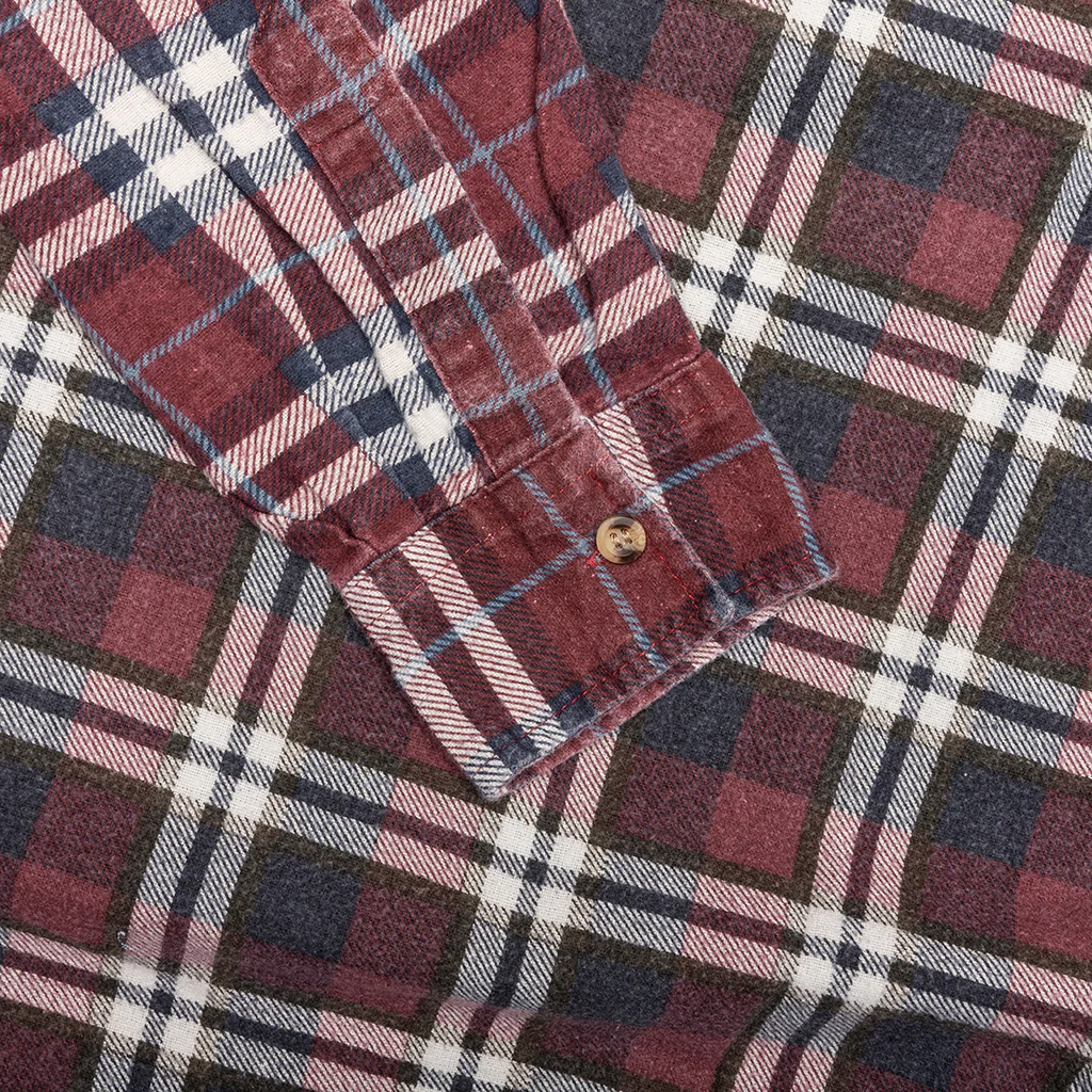 Ribbon Wide Flannel Shirt - Assorted - Image 4