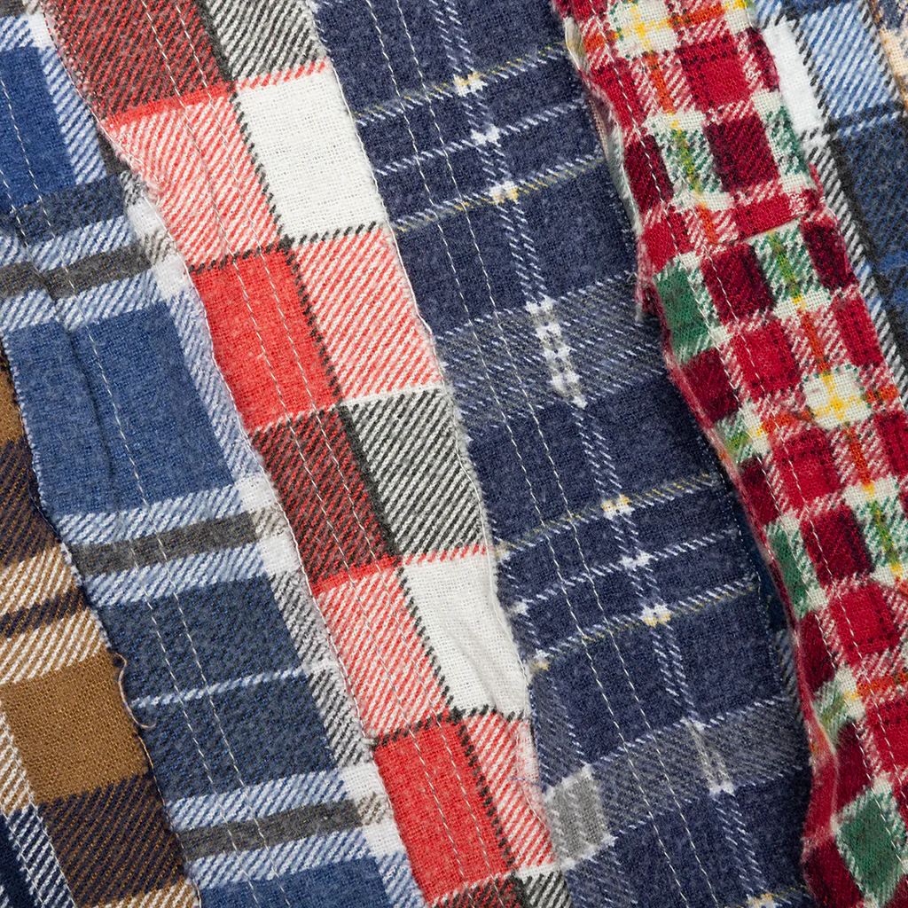 Ribbon Wide Flannel Shirt - Assorted - Image 4