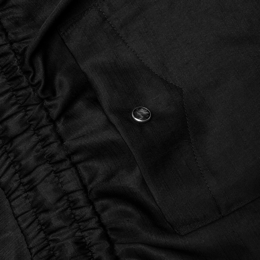 String Cowboy Short Poly Slub Sateen - Black - Image 5
