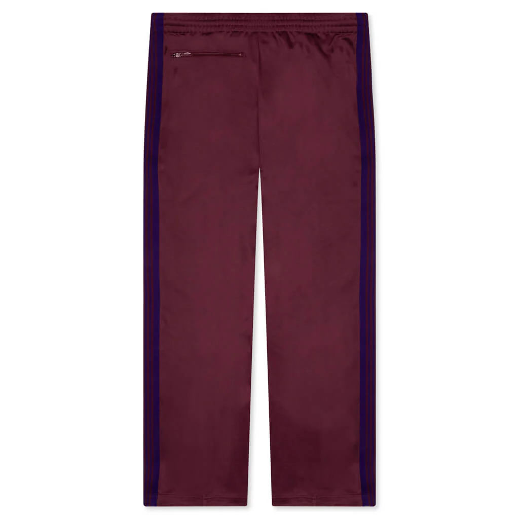 Track Pant Poly Smooth - Wine - Image 2