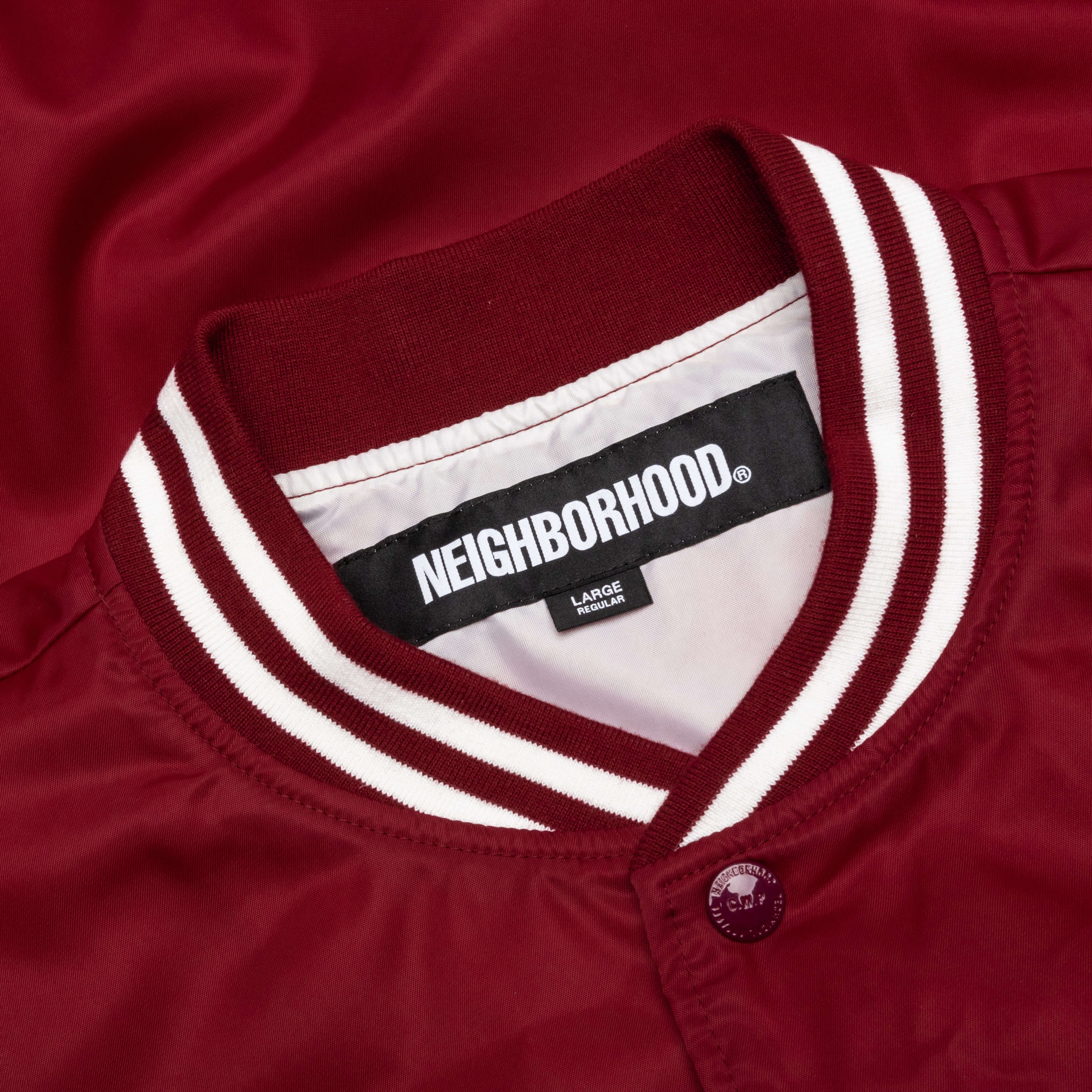 Baseball Jacket - Burgundy - Image 3