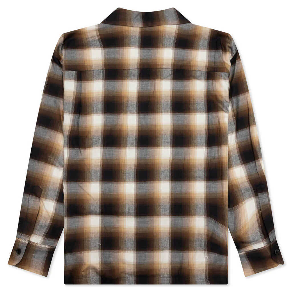 Blockombre L/S Shirt - Brown - Image 2