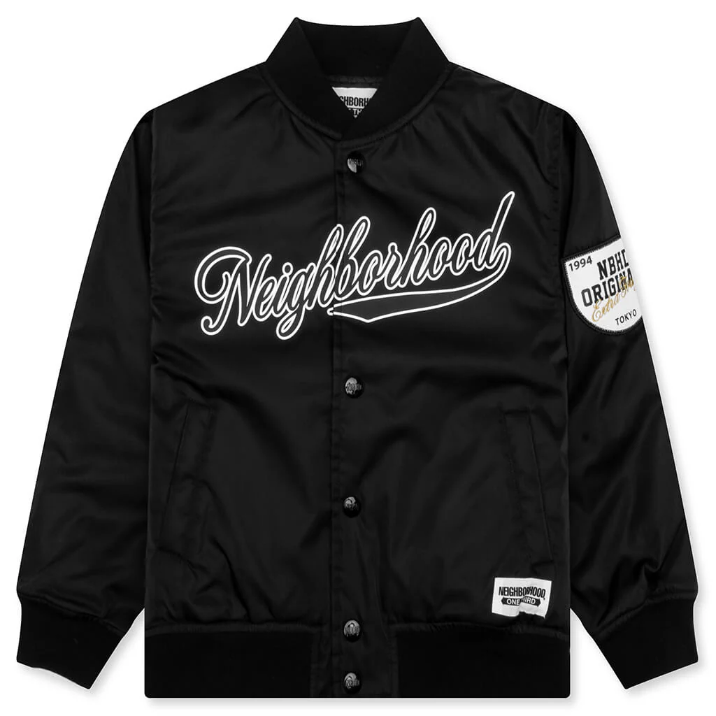 Kids OT . Baseball Jacket - Black