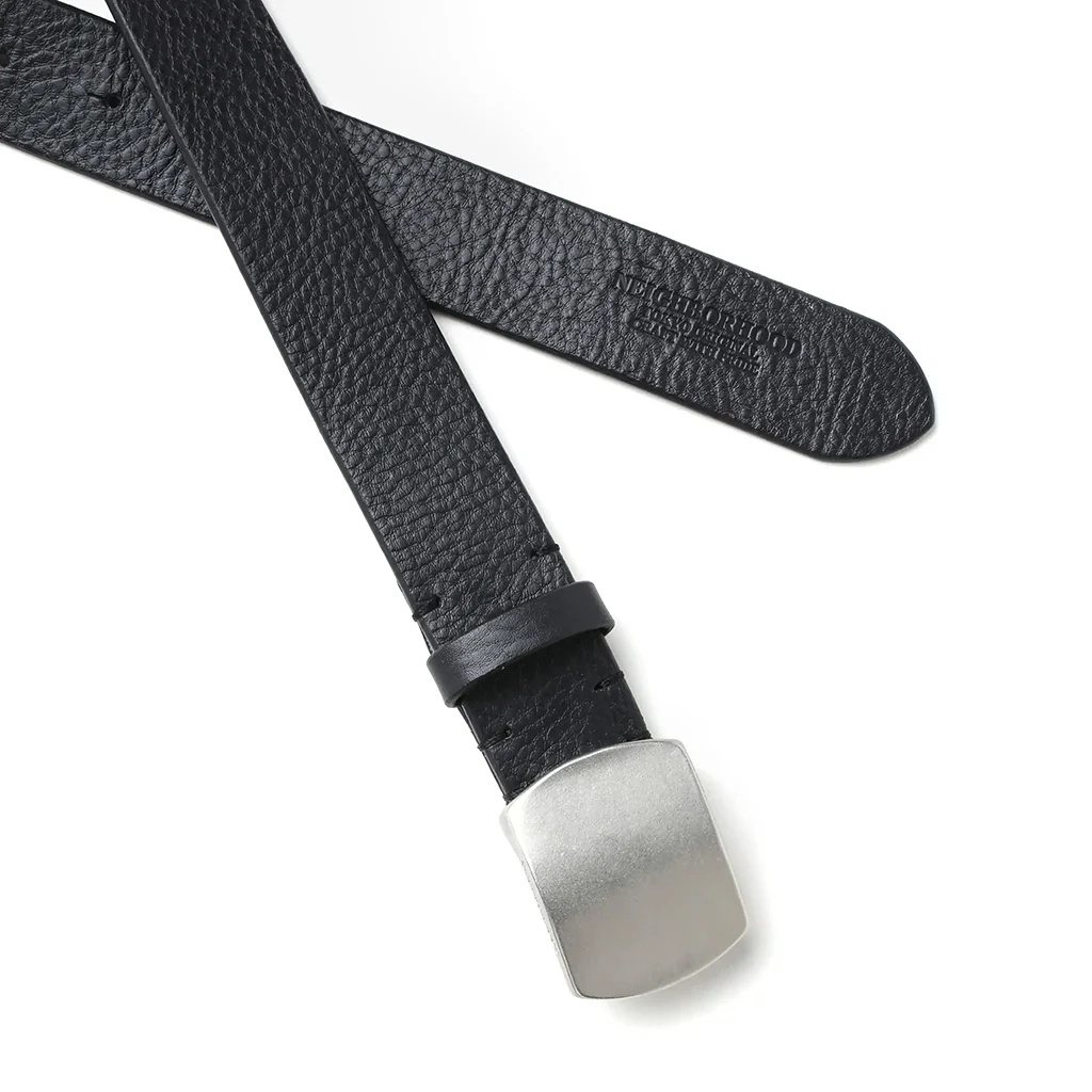Leather Belt Wide - Black - Image 2