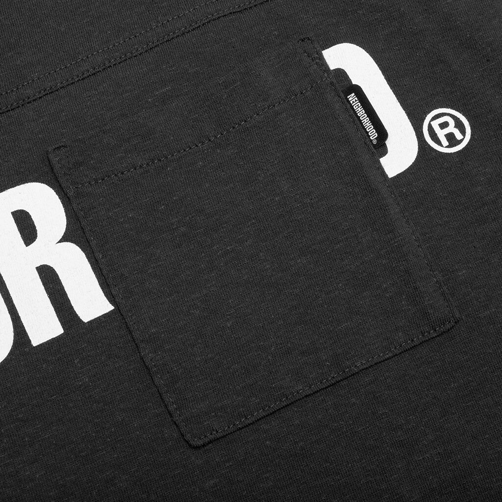 Logo Print Crewneck L/S - Black - Image 3