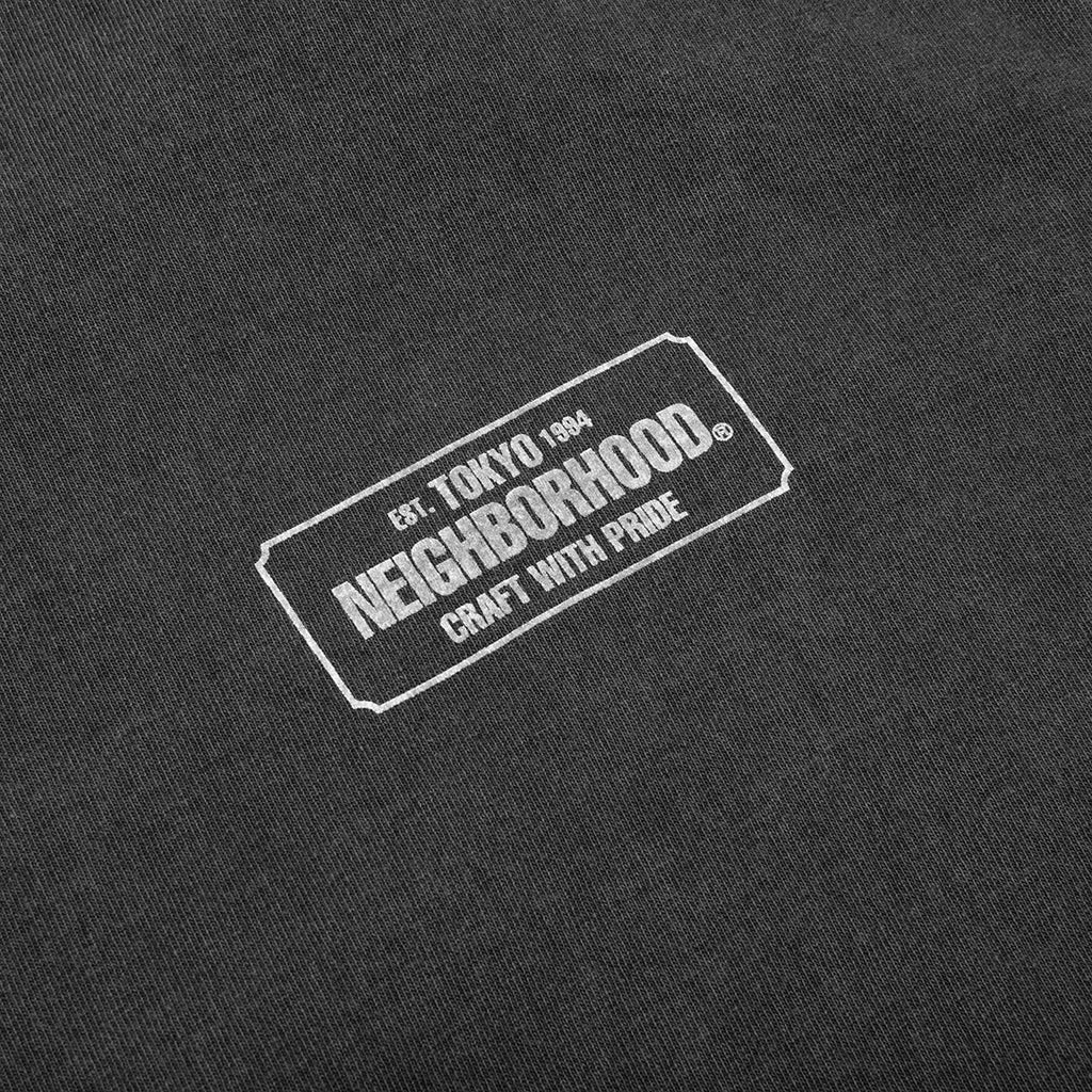 Pigment Dyed Crewneck L/S - Black - Image 3